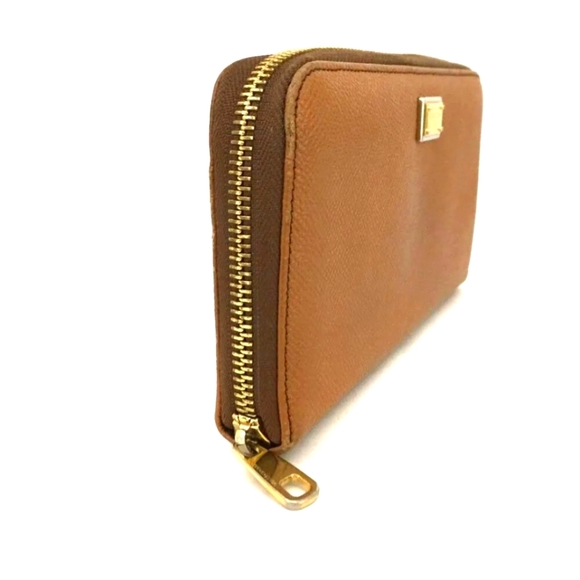 DOLCE&GABBANA Logo Leather Zip Around Long Wallet - Picture 9 of 9